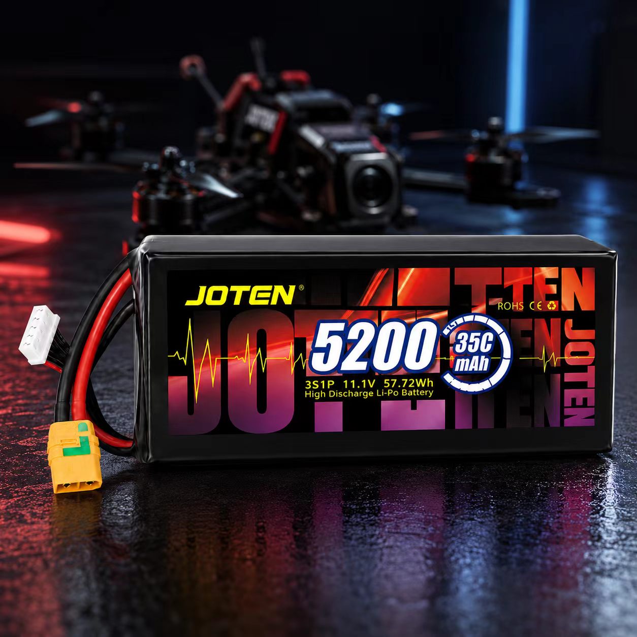 JOTEN 5200mAh 无人机锂聚合物电池